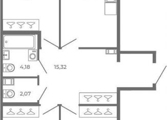 4-ком. квартира на продажу, 82 м2, Сертолово, Златоглавая улица, 2к3