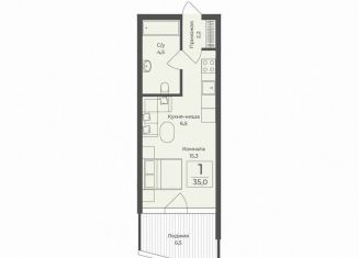 Квартира на продажу студия, 35 м2, поселок городского типа Форос, улица Космонавтов