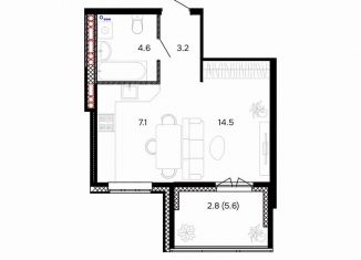 Продажа 1-ком. квартиры, 35 м2, Иваново