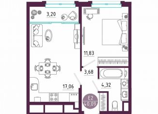 Продаю 1-комнатную квартиру, 40.1 м2, Тула, Пряничная улица, 7