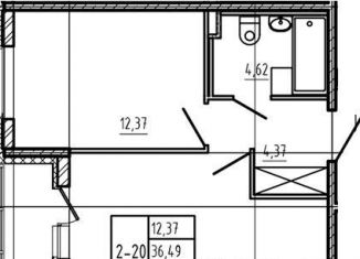 Продается 1-ком. квартира, 36.5 м2, Сертолово