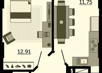 Продам 1-ком. квартиру, 39.7 м2, Ростов-на-Дону, улица 23-я Линия, 54с4
