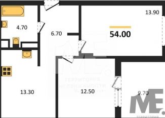 2-комнатная квартира на продажу, 54 м2, Республика Башкортостан, Лесная улица
