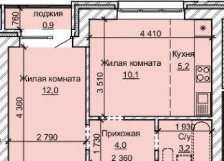 Продам 2-ком. квартиру, 35.4 м2, Барнаул