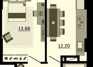 Продажа 1-ком. квартиры, 39.1 м2, Ростов-на-Дону, улица 23-я Линия, 54с4