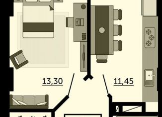 Однокомнатная квартира на продажу, 41.9 м2, Ростов-на-Дону, улица 23-я Линия, 54с4