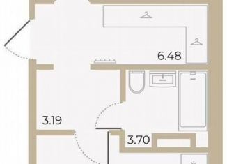 1-ком. квартира на продажу, 48.8 м2, Тюмень, Алматинская улица, 5