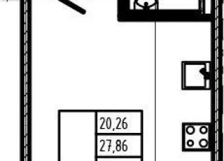 Продажа квартиры студии, 27.9 м2, Сертолово, Златоглавая улица, 2к2