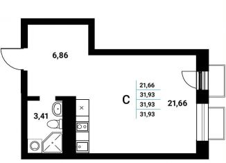 Продажа квартиры студии, 31.9 м2, Воронеж, набережная Чуева, 7