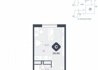 Продаю квартиру студию, 27 м2, Тюмень