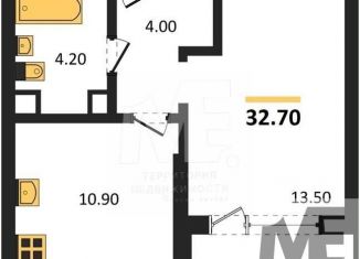 Продажа 1-ком. квартиры, 32.7 м2, Республика Башкортостан, Лесная улица