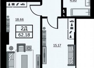 Продаю 2-комнатную квартиру, 62 м2, Ростов-на-Дону, улица Ларина, 45с11