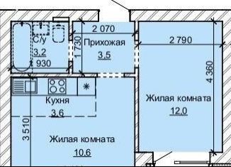 Продаю 2-комнатную квартиру, 33.8 м2, Барнаул