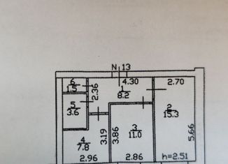Продается 2-ком. квартира, 47.4 м2, Киров, Молодёжный проезд, 1А
