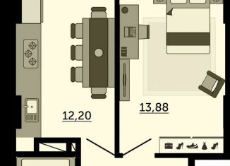 Продаю однокомнатную квартиру, 39.3 м2, Ростов-на-Дону, улица 23-я Линия, 54с4
