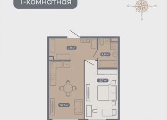 Продается однокомнатная квартира, 39.7 м2, Нижний Новгород