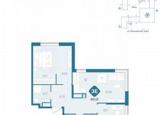 Продажа 3-комнатной квартиры, 65.1 м2, Тюмень