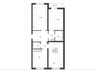 Продается 3-ком. квартира, 89.9 м2, Воронеж, улица Загоровского, 5/4