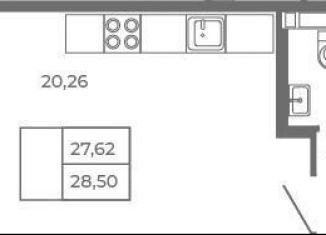 Продам квартиру студию, 27.6 м2, Сертолово
