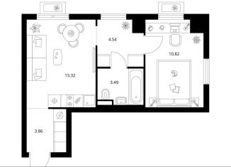 Продажа 1-ком. квартиры, 36 м2, деревня Новое Девяткино, ЖК Заречный Парк, жилой комплекс Заречный Парк, 5