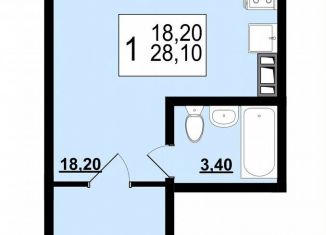 Продается квартира студия, 28.1 м2, Ярославль
