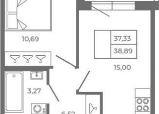 Продам двухкомнатную квартиру, 37.3 м2, Сертолово