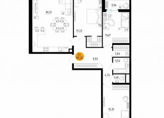 Продается 3-ком. квартира, 99.3 м2, Рязань, улица Земнухова, 2