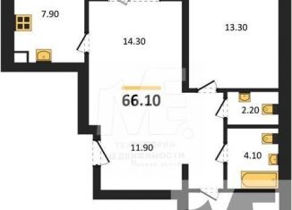 Продажа трехкомнатной квартиры, 66.1 м2, Республика Башкортостан, Лесная улица