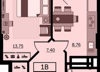 Продам 1-комнатную квартиру, 37.4 м2, Ростов-на-Дону