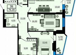 Продается 3-ком. квартира, 76.2 м2, Ростов-на-Дону, улица 23-я Линия, 54с4
