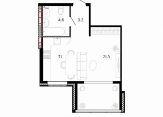 Продается 1-комнатная квартира, 36.2 м2, Иваново