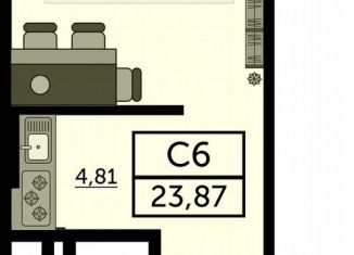 Квартира на продажу студия, 23.9 м2, Ростов-на-Дону