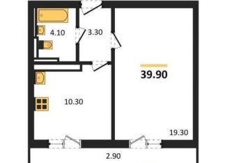 Продажа 1-комнатной квартиры, 39.9 м2, Воронеж
