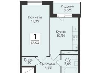Продажа 1-комнатной квартиры, 37 м2, Воронеж