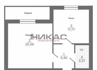 Продаю 1-ком. квартиру, 41.6 м2, Ярославль, 3-я Шоссейная улица, 22А