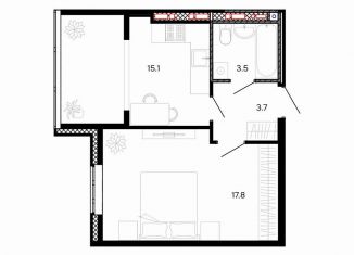 1-ком. квартира на продажу, 40.1 м2, Иваново