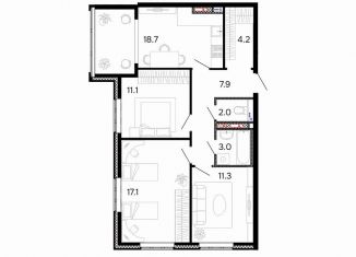 Продажа 3-комнатной квартиры, 75.3 м2, Иваново