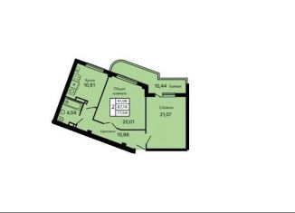 Продается двухкомнатная квартира, 77.6 м2, Геленджик, улица Маршала Жукова, 2к1