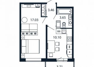 Продажа 1-ком. квартиры, 33.7 м2, Мурино, Ручьёвский проспект, 20