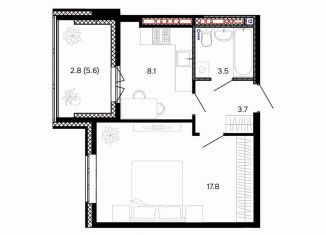 Продается 1-ком. квартира, 38.7 м2, Иваново