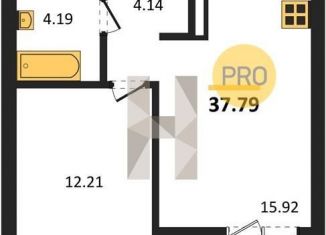 Продаю однокомнатную квартиру, 37.8 м2, Екатеринбург, Ленинский район, улица Цвиллинга, 7/6