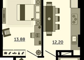 Продаю 1-ком. квартиру, 39.3 м2, Ростов-на-Дону, улица 23-я Линия, 54с4, ЖК Город у Реки