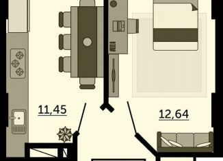 Продажа однокомнатной квартиры, 39.5 м2, Ростов-на-Дону, улица 23-я Линия, 54с4, ЖК Город у Реки