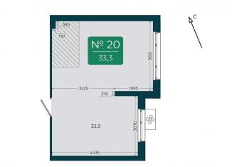 Продам помещение свободного назначения, 33.3 м2, Тюмень, улица Василия Подшибякина, 9