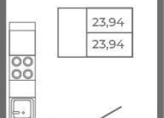 Продаю квартиру студию, 23.9 м2, Сертолово, Златоглавая улица, 2к3