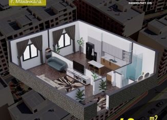 Продаю 1-ком. квартиру, 49.6 м2, Махачкала, Благородная улица, 13