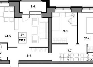 Продам трехкомнатную квартиру, 131.2 м2, Ярославль, улица Шевелюха, 130