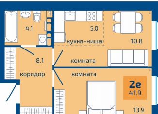 Продам 2-комнатную квартиру, 41.9 м2, Пермь
