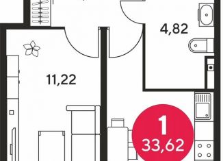 Продажа 1-ком. квартиры, 33.6 м2, Ростов-на-Дону