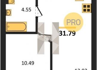 1-ком. квартира на продажу, 31.8 м2, Екатеринбург, Ленинский район, улица Печатников, 3